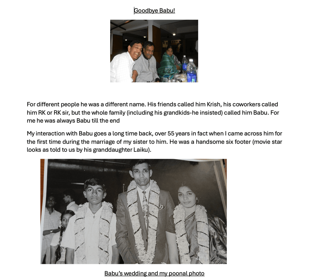 Photo shared by Ramani