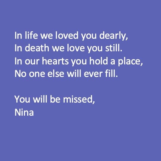 Photo shared by Nina Bryan